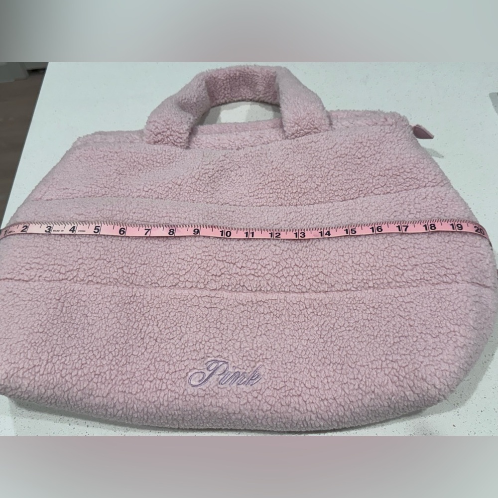 PINK Victoria’s Secret Sherpa Puffer Tote Bag - Soft Pink Cozy Quilted - Picture 10 of 10